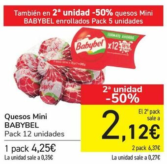 Carrefour Queso mini babybel oferta