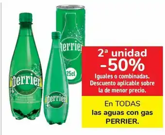 Carrefour En todas las aguas con gas perrier oferta
