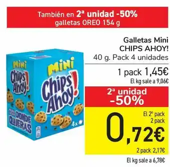Carrefour Galletas mini chips ahoy! oferta
