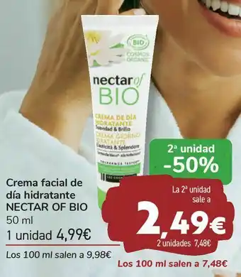 Carrefour Crema facial de día hidratante nectar of bio oferta