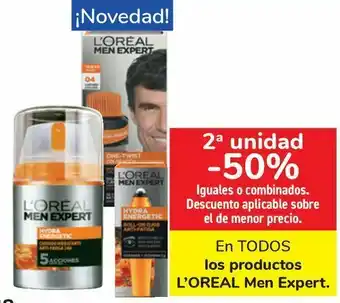 Carrefour En todos los productos l'oreal men expert oferta