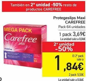 Carrefour Protegeslip maxi carefree oferta