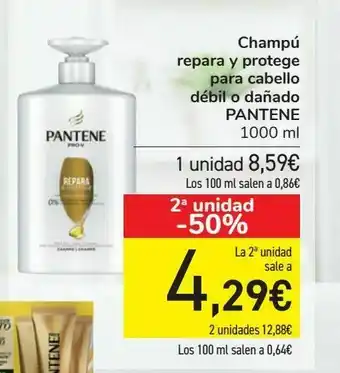 Carrefour Champú repara y protege para cabello débil o dañado pantene oferta