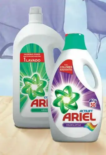 Carrefour En todos los detergentes líquidos ariel original y color oferta
