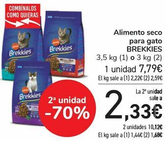 Carrefour Alimento seco para gatos brekkies oferta