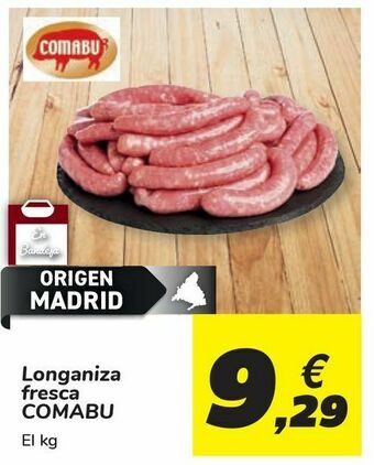 Carrefour Longaniza fresca comabu oferta