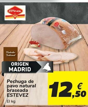 Carrefour Pechuga de pavo natural braseada estevez oferta