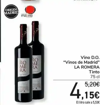 Carrefour Vino d.o. “vinos de madrid” la romera tinto oferta