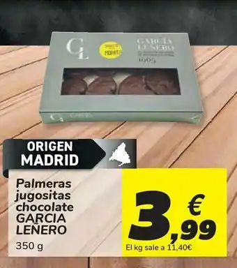 Carrefour Palmeras jugositas chocolate garcia leñero oferta