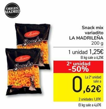 Carrefour Snack mix variadito la madrileña oferta