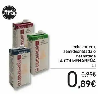 Carrefour Leche entera, semidesnatada o desnatada la colmenareña oferta