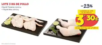 AhorraMas Lote 3 kg de pollo oferta