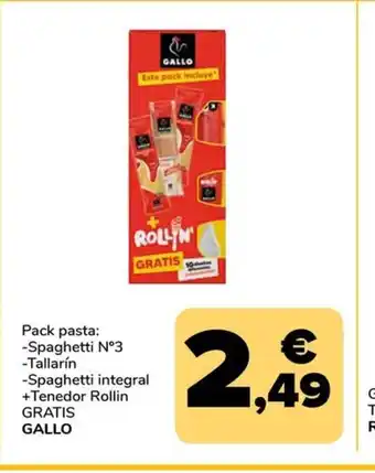 Supeco Pack pasta: -Spaghetti N°3 -Tallarín oferta