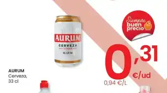 Eroski AURUM Cerveza, 33 cl oferta