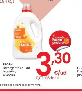 Eroski EROSKI Detergente líquido Marsella, oferta