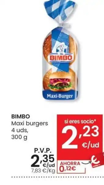 Eroski BIMBO Maxi burgers oferta