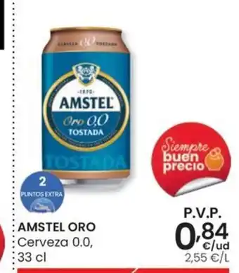 Eroski AMSTEL ORO Cerveza 0.0, oferta