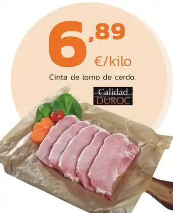 Supermercados Lupa Cinta de lomo de cerdo. oferta