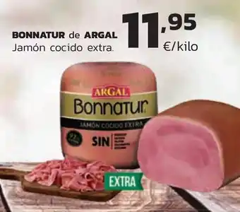 Supermercados Lupa BONNATUR de ARGAL Jamón cocido extra. oferta