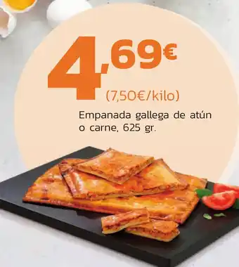 Supermercados Lupa Empanada gallega de atún o carne, 625 gr. oferta
