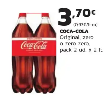 Supermercados Lupa COCA-COLA Original, zero o zero zero, oferta