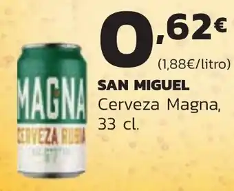 Supermercados Lupa SAN MIGUEL Cerveza Magna, 33 cl. oferta