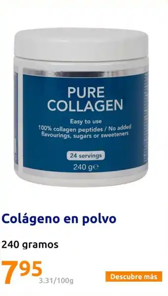 Action Colágeno en polvo 240 gramos oferta