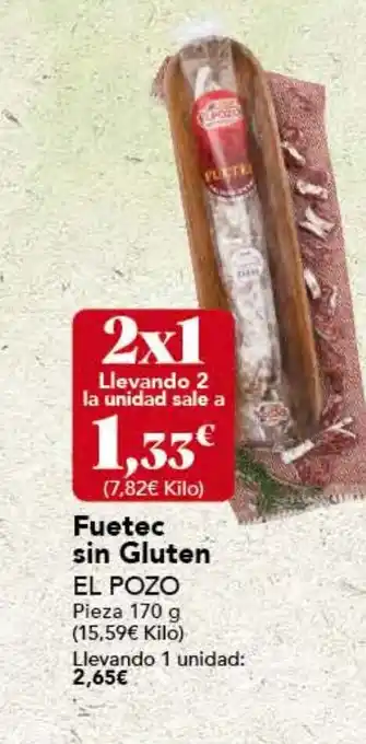 Gadis Fuetec sin Gluten EL POZO oferta