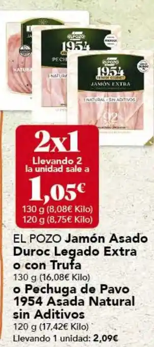 Gadis EL POZO Jamón Asado Duroc Legado Extra o con Trufa oferta