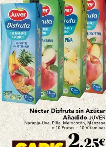 Gadis Néctar Disfruta sin Azúcar Añadido JUVER oferta