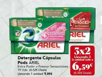 Gadis Detergente Cápsulas Pods ARIEL Extra Poder o Frescor Sensaciones oferta