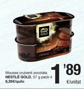 SPAR Fragadis Mousse Cruixent Xocolata Nestlé Gold oferta
