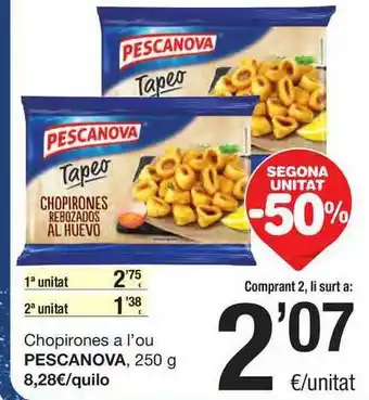 SPAR Fragadis Chopirones A L'ou Pescanova 250g oferta