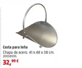 Bauhaus Cesta Para Leña Chapa De Acero oferta