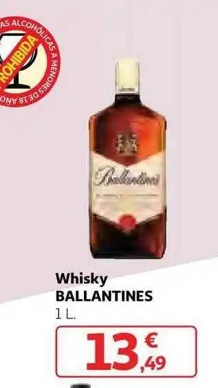 Alcampo Whisky Ballantines 1l oferta