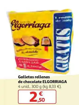 Alcampo Galletas Rellenas De Chocolate Elgorriaga 300g oferta