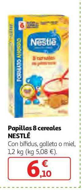 Alcampo Papillas 8 Cereales Nestlé oferta