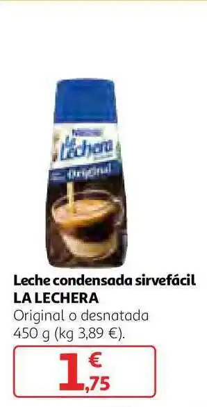 Alcampo Leche Condensada Sirvefácil La Lechera 450g oferta