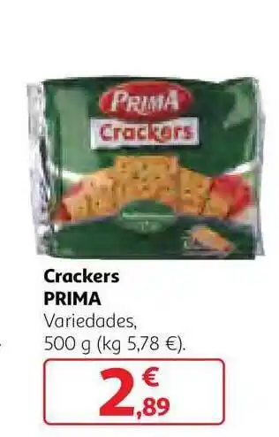 Alcampo Crackers Prima 500g oferta