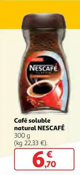 Alcampo Café Soluble Natural Nescafé 300g oferta