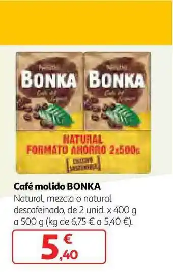 Alcampo Café Molido Bonka 500g oferta
