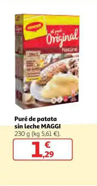 Alcampo Puré De Patata Sin Leche Maggi 230g oferta
