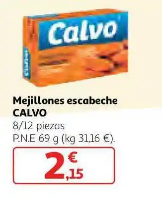 Alcampo Mejillones Escabeche Calvo oferta