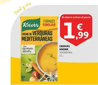 Alcampo Cremas Knorr 1l oferta