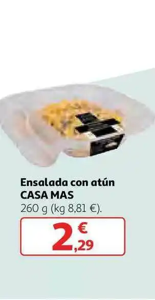 Alcampo Ensalada Con Atún Casa Mas 260g oferta