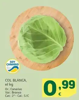 HiperDino Col blanca oferta