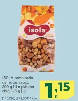 HiperDino Isola - combinado de frutos secos oferta