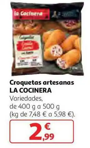 Alcampo Croquetas Artesanas La Cocinera 500g oferta