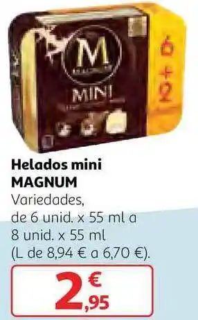 Alcampo Helados Mini Magnum 550ml oferta