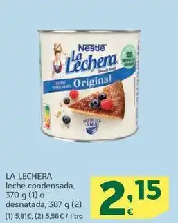 HiperDino La lechera - leche condensada oferta